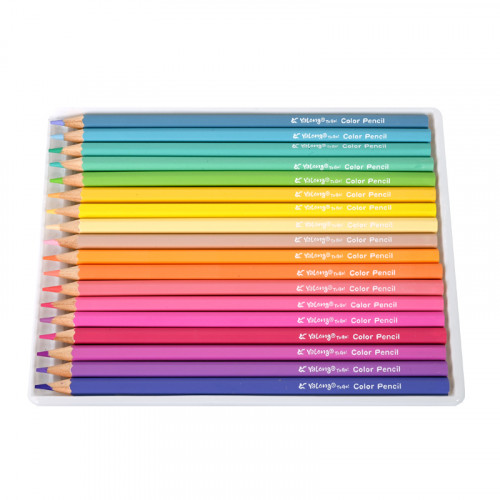 Цветни моливи с пастелни цветове /18 цвята/
