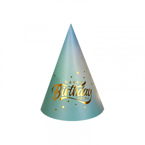 Парти шапки "Happy Birthday" /6 броя в опаковка/