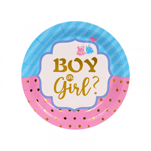 Парти чинии "BOY or GIRL" /10 броя в опаковка/ 