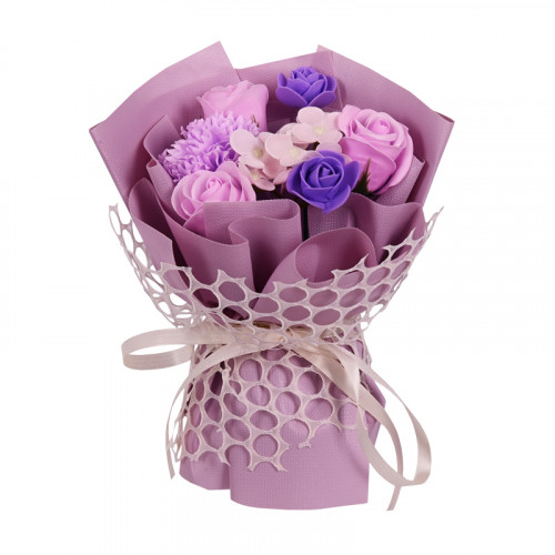 Луксозен букет от вечни цветя с декорация в подаръчна кутия с чекмедже
