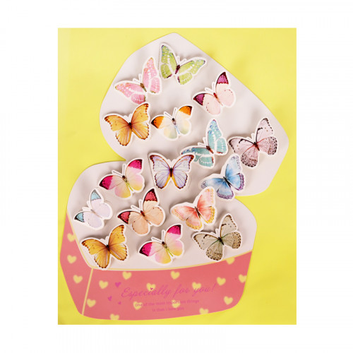 Голяма картичка "Кутия с пеперуди" с 3D мини картички 
