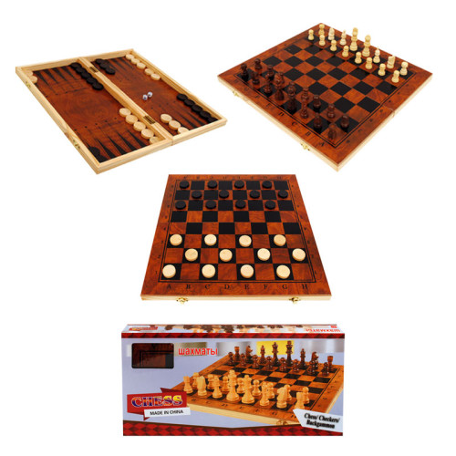 Игра 3 в 1 /шах, табла и дама/.  84053-1-1