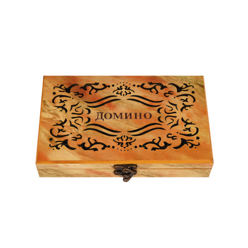 Домино в луксозна дървена кутия